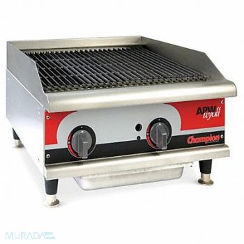 APW WYOTT Gas Radiant Charbroiler 2 Burner L 24I n, 6FGN5