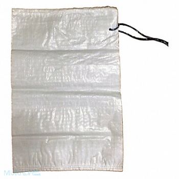 GRAINGER APPROVED Sand Bag White 27 in L 18 in W PK100, 6FGY2