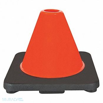 GRAINGER APPROVED Traffic Cone 6 In.Orange, 6FGY9