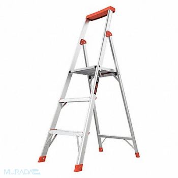 LITTLE GIANT Platform Stepladder 5 ft Alum 300 lb., 6FJL9