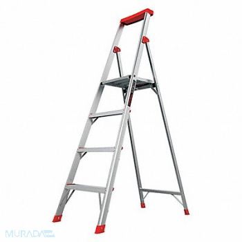 LITTLE GIANT Platform Stepladder 6 ft Alum, 6FJN0