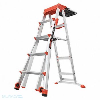 LITTLE GIANT Multipurpose Ladder 8 ft IA Aluminum, 6FJN1