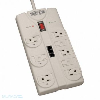 TRIPP LITE Datacom Surge Protector 8 Outlet White, 6FXP4