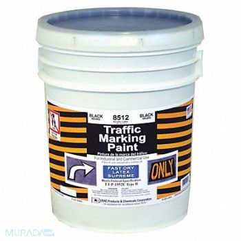 RAE Traffic Zone Marking Paint 5 gal Black, 6GAN3