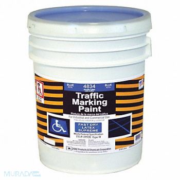 RAE Traffic Zone Marking Paint 5 gal Blue, 6GAN4