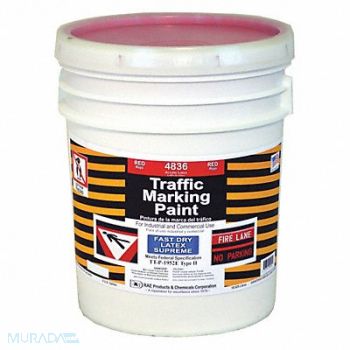 RAE Traffic Zone Marking Paint 5 gal Red, 6GAN5