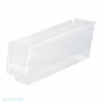 QUANTUM STORAGE SYSTEMS Shelf Bin Clear Polypropylene 4 in, 6GAR5