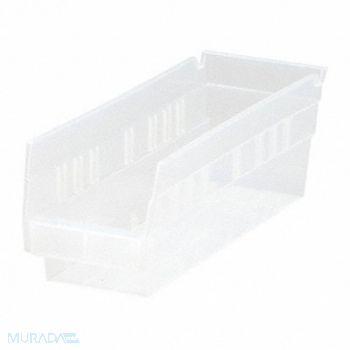 QUANTUM STORAGE SYSTEMS Shelf Bin Clear Polypropylene 4 in, 6GAR6