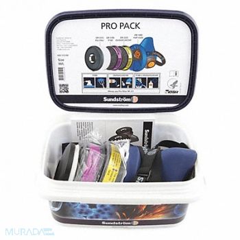 SUNDSTROM SAFETY Half Mask Respirator Kit S/M Blue, 6GGT7