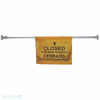 TOUGH GUY Door Barricade Sign 18inx13 3/4in Nylon, 6GJA0