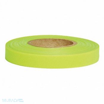 PRESCO PRODUCTS CO Flagging Tape Lime Glo 150ft x 1-2 In., 6GJL8