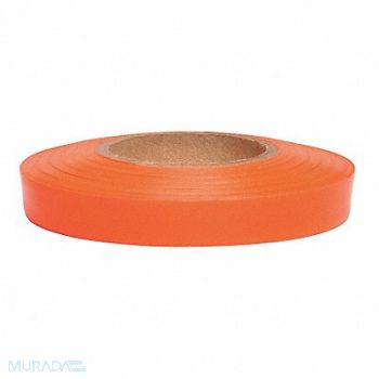 PRESCO PRODUCTS CO Flagging Tape Orng Glo 150ft x 1/2 In, 6GJL9