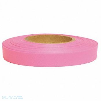PRESCO PRODUCTS CO Flagging Tape Pink Glo 150ft x 1/2 In, 6GJN0