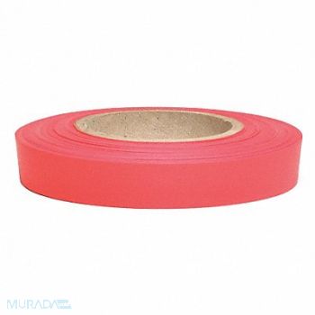 PRESCO PRODUCTS CO Flagging Tape Red Glo 150 ft x 1/2 In, 6GJN1