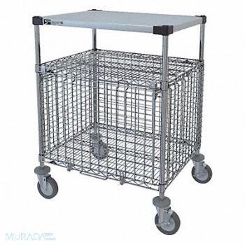 METRO Wire Security Cart SS 39H 24W x 30L, 6GJY9