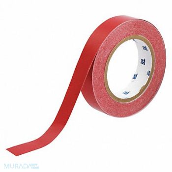BRADY D3615 Pipe Marking Tape Red 1in W 90ft Roll L, 6GP14