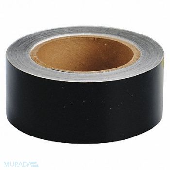 BRADY D3616 Pipe Marking Tape Blck 2in W 90ft Roll L, 6GP23