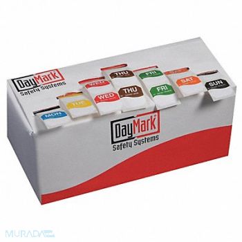 DAYMARK Day Label Kit 7 Colors PK7000, 6GUW0