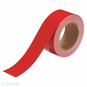 BRADY D3616 Pipe Marking Tape Red 2in W 90ft Roll L, 6HF66