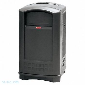 RUBBERMAID COMMERCIAL PRODUCTS D0245 Trash Can 50 gal Black HDPE, 6HH31