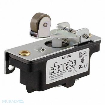 SQUARE D Industrial Swch 15A 1 NO 1 NC Rollr Levr, 6HHD3