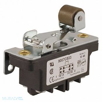 SQUARE D Industrial Swch 10A 2 NO 2 NC Rollr Levr, 6HHD8