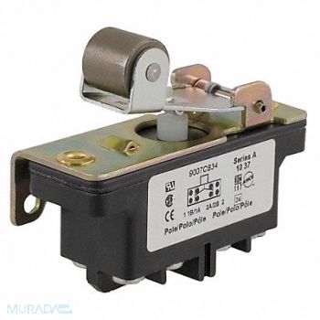 SQUARE D Industrial Swch 10A 2 NO 2 NC Rollr Levr, 6HHD9