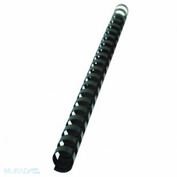 SIRCLE Binding Spines Comb 3/8in Black PK100, 6HJV7