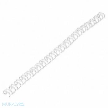 SIRCLE Binding Spines Wire 3/8in Silver PK100, 6HJW5