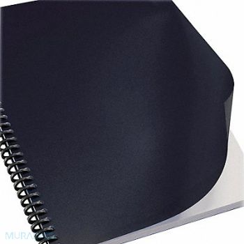 SIRCLE Binding Covers Leatherette Black PK100, 6HJX5