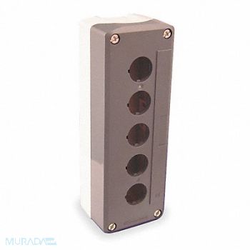 SCHNEIDER ELECTRIC Pushbutton Enclosure 22mm 5 Hole Plastic, 6HK23