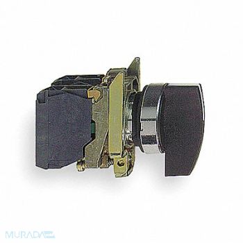 SCHNEIDER ELECTRIC Non-Illum Selector Switch Metal 2NO 3P, 6HK69