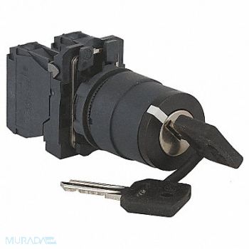 SCHNEIDER ELECTRIC Non-Illum Selector Swtch 22mm 3 Pos Keyd, 6HL47