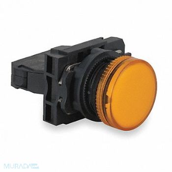 SCHNEIDER ELECTRIC Pilot Light Complete Yellow 22mm, 6HL74