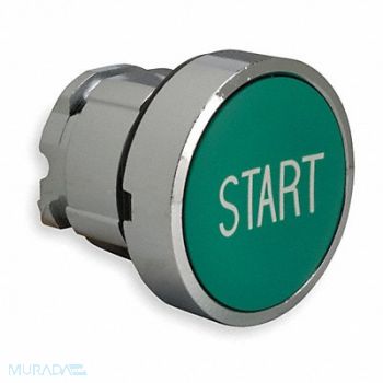 SCHNEIDER ELECTRIC Non-Illum Push Button Operator Green, 6HM96