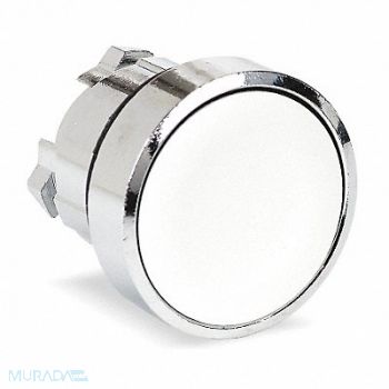 SCHNEIDER ELECTRIC H6990 Pushbutton 22mm WH Maintained Flush, 6HN58