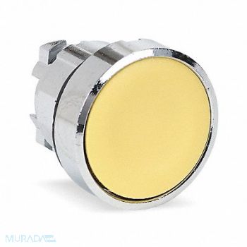 SCHNEIDER ELECTRIC H6990 Pushbutton 22mm YLW Maintained Flush, 6HN65