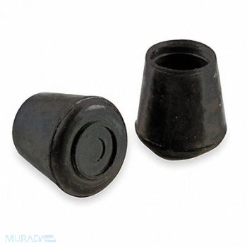 GRAINGER APPROVED Protective Leg Tips Slip-On Round PK24, 6J574