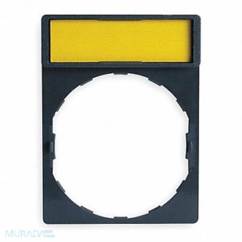 SCHNEIDER ELECTRIC Legend Plate Rectangular White or Yellow, 6JC72