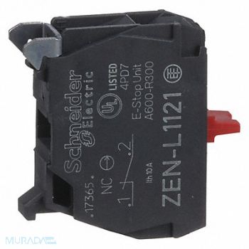 SCHNEIDER ELECTRIC Contact Block 1NC Slow Break 22mm, 6JC92