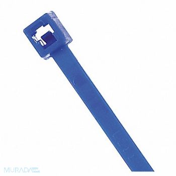 POWER FIRST Cable Tie 7.9 in Blue PK100, 36J224