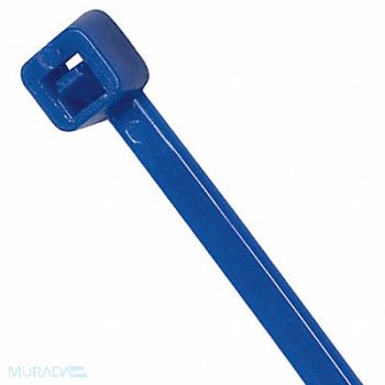 POWER FIRST Cable Tie 7.9 in Blue PK100, 36J219