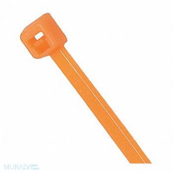 POWER FIRST Cable Tie 7.9 in Orange PK100, 36J217