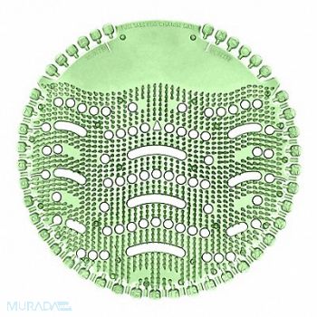 TOUGH GUY Urinal Screen Round Green 52 g PK10, 6JJZ5