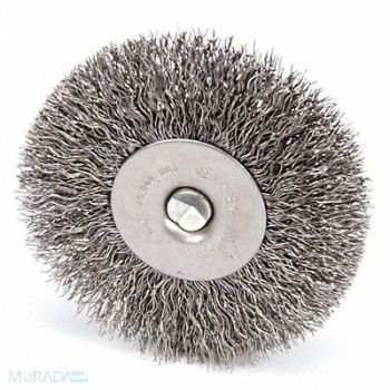 WEILER Radial Crimped Wire Wheel Brush Stem, 6JXH1