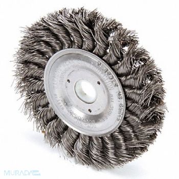 WEILER Twist Wire Wheel Brush Arbor 4 In., 6JXH3