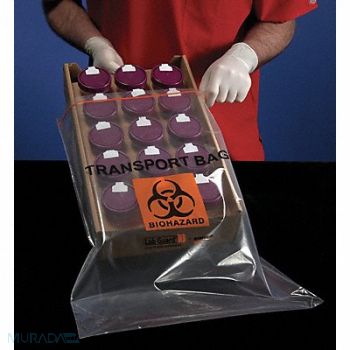 MINIGRIP LAB GUARD Transport Lab Bag 14x20 PK100, 6JYP3