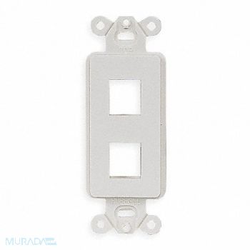 HUBBELL PREMISE WIRING Outlet Frame 2 Port 94V Rated Material, 6KB20