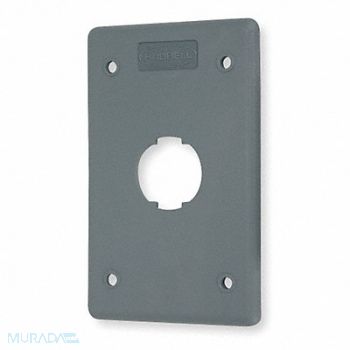 HUBBELL PREMISE WIRING Wall Plate 1port 1gang, 6KB35