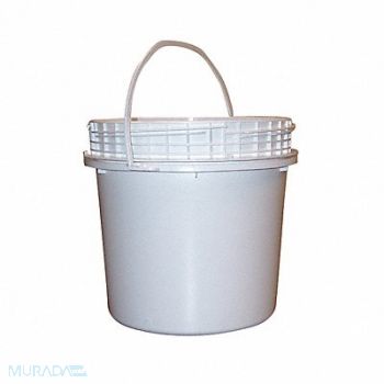 GRAINGER APPROVED Pail Polyethylene White Open Head, 6KDY9